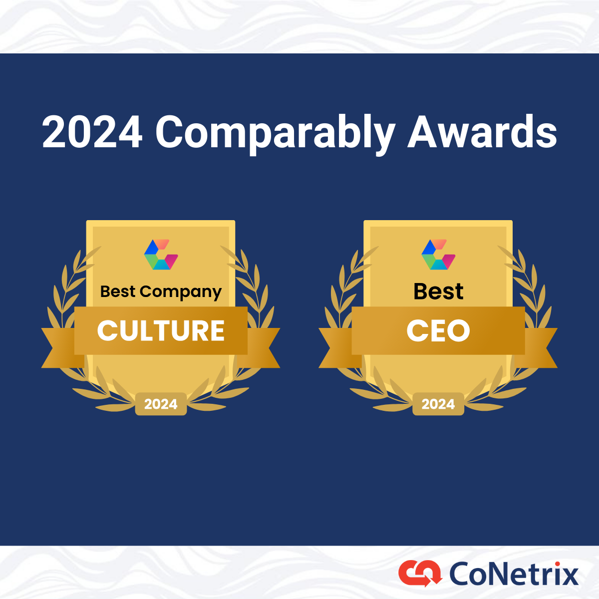 CoNetrix Honored Again with Comparably Awards for Best Company Culture and Best CEO